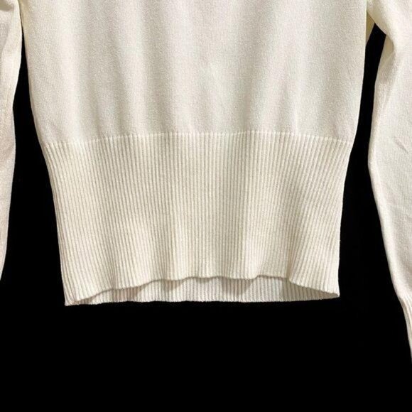 ASOS Off White Front Zip Cropped Top, Size 4 - Picture 7 of 12